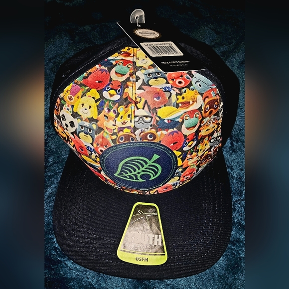 RARE NWT Nintendo Animal Crossing Video Game Bioworld Snapback Cap/Hat - Picture 2 of 11